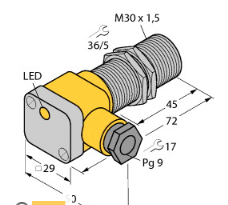 BI10-G30-Y1X電感式傳感器，德國(guó)TURCK