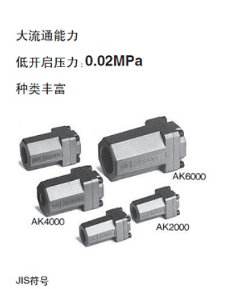 新款SMC單向閥AKB04A-04S，AKH12B-04S乾拓供應(yīng)