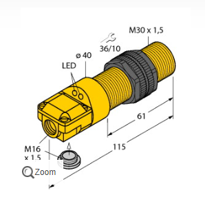 實際說明圖爾克BI10-P30SR-VN4X2傳感器