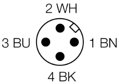 圖爾克turck 直反式傳感器 DOIR450-BT18-VN6X2-H1141 電路連接圖